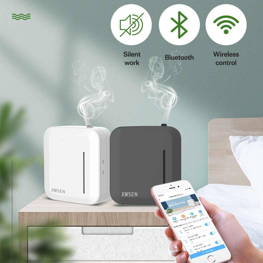 Smart Aroma Diffuser 150ml Battery Plug-in Dual-use Diffuser Humidifier APP Control Home Hotel Essential Oil Fragrance Machine