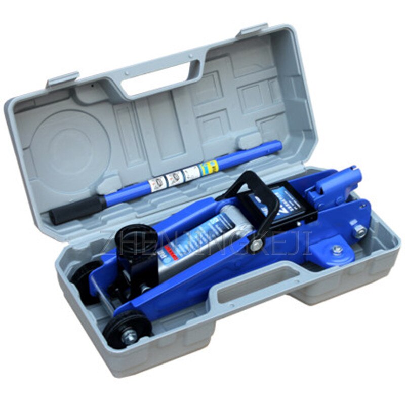 Gato hidráulico Horizontal pequeño y portátil para coche de 2 toneladas, Gato hidráulico para vehículo, herramientas de cambio rápido para neumático Manual de coche doméstico