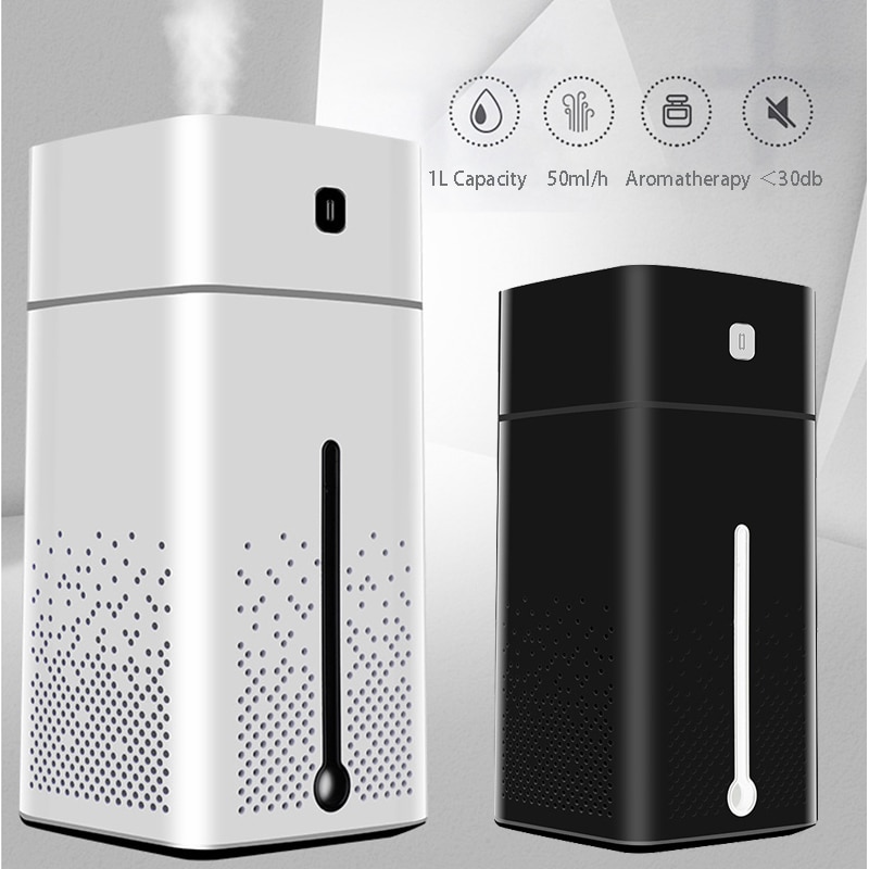 1000ml ilmankostutin aromiöljy diffuusori sumutin ultraääni usb humidificador aromaterapiapuhdistin suurikapasiteettinen sumukone