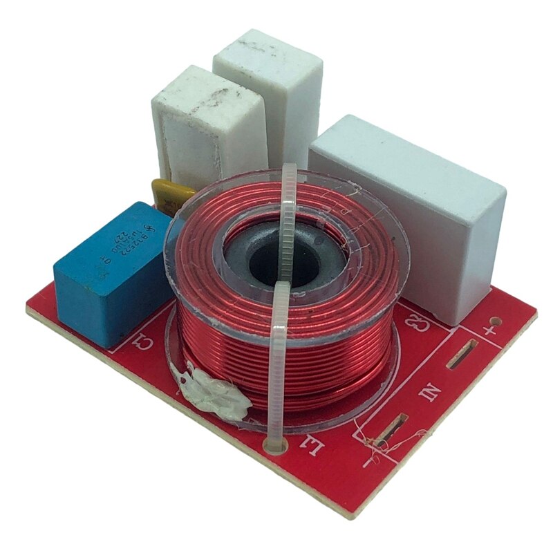 2 Way HiFi Speaker Frequency Divider 80W Crossover with Junction Box WEAH D222: Default Title