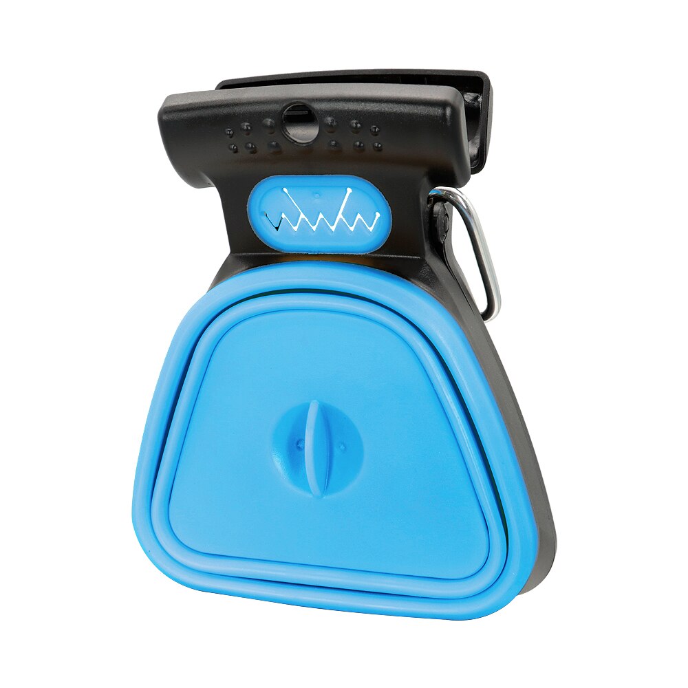 Portable Dog Pooper Scooper Pet Outdoor Travel Scoop Dog Waste Pick Up Tool Poop Bags Pet Waste Garbage Bags Pet Accessories: Blue / S