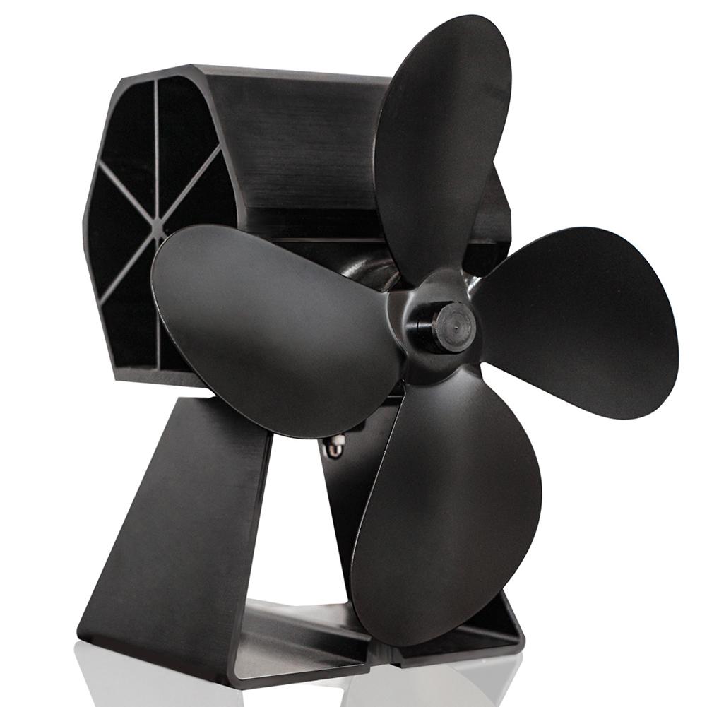 4 klinge termisk kraft pejs ventilator varmedrevet brændeovn til indendørs