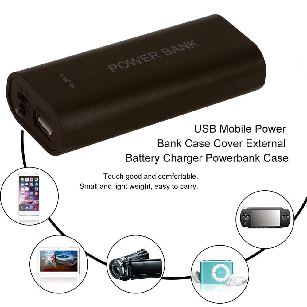 Multicolor Optionele Usb Mobiele Power Bank Case Cover Draagbare 5600Mah Externe Batterij Oplader Powerbank Case