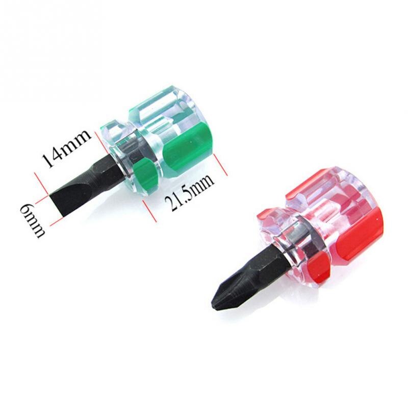 Mini Screwdriver Home Short Metal Slotted Screwdriver Ultrashort Screw Driver Screwdrivers Repairing Hand Tool