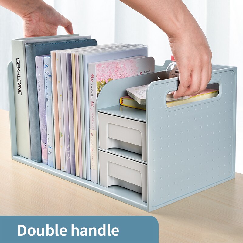 drawer book storage box student file organizer dormitory desktop debris rack book holder bookends office accessories