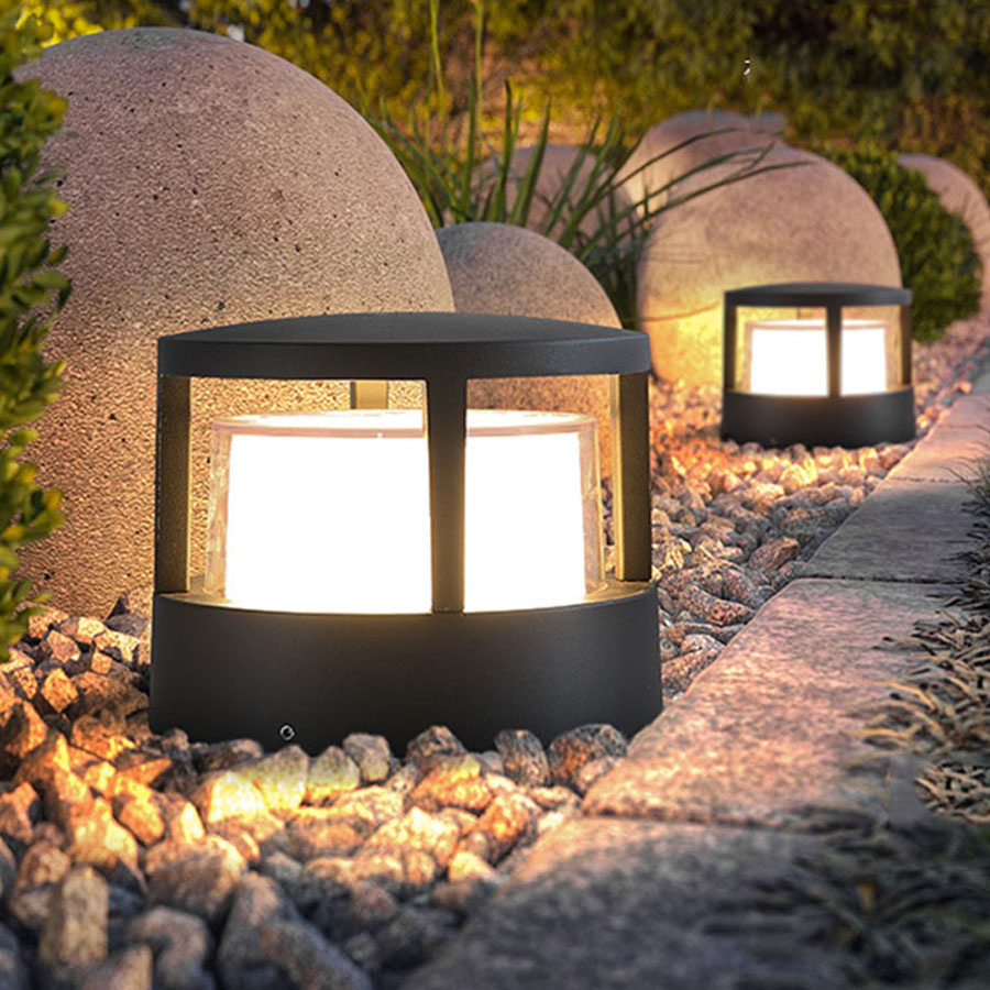 Thrisdar 15W Outdoor Buiten Hek Ingang Deur Pijler Lamp Binnenplaats Landschap Pathway Gazon Post Licht Stigma Lampen