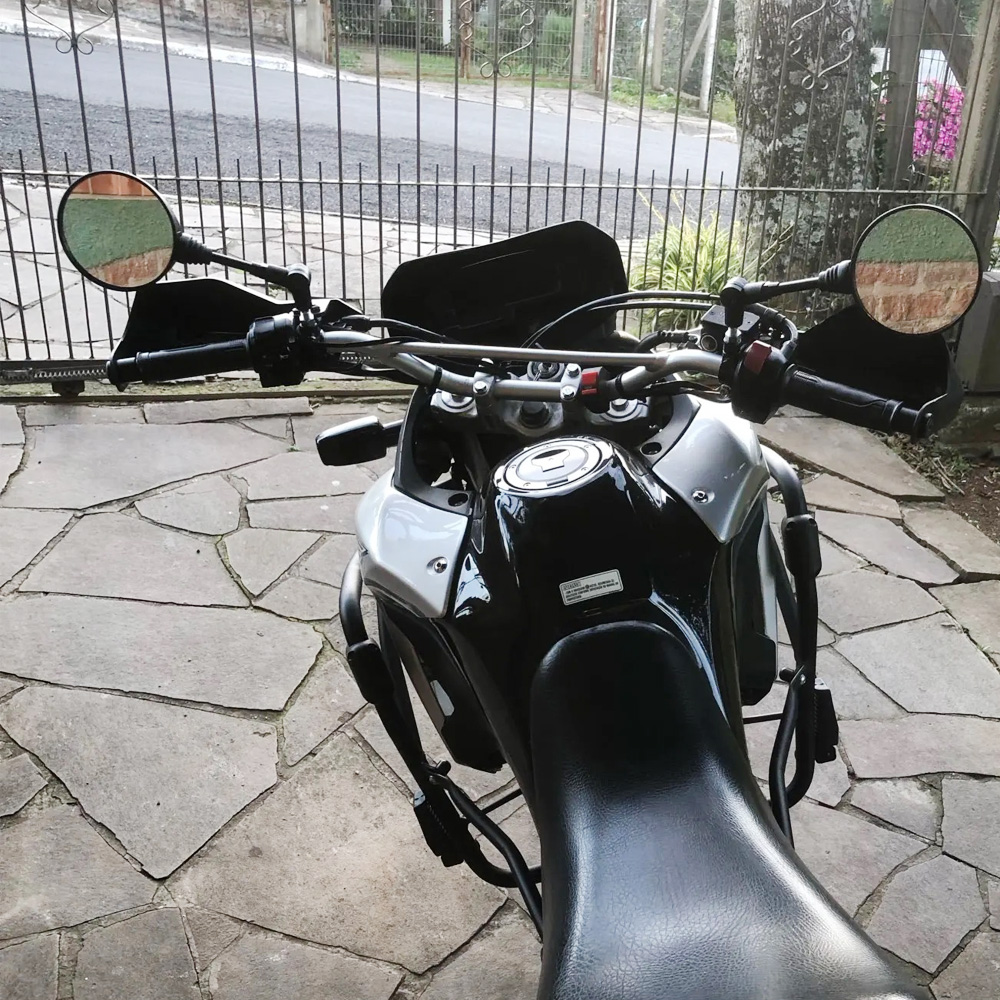 Motorspiegel 10Mm Zijspiegel Zwart Aluminium Universeel 360 Graden Verstelbare Rotatie Achteruitkijkspiegel Anti Val Vouwen