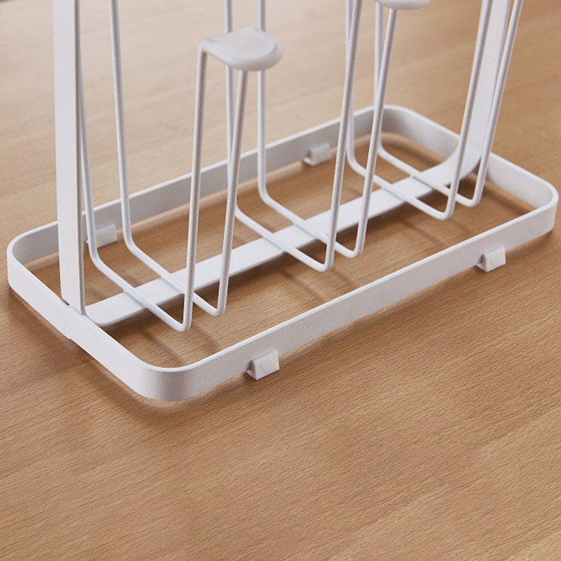 6 kopjes glazen droogrek metalen glazen standaard houder opbergrek hangende glazen afdruiprek huishoudelijke beker organizer keukenbenodigdheden