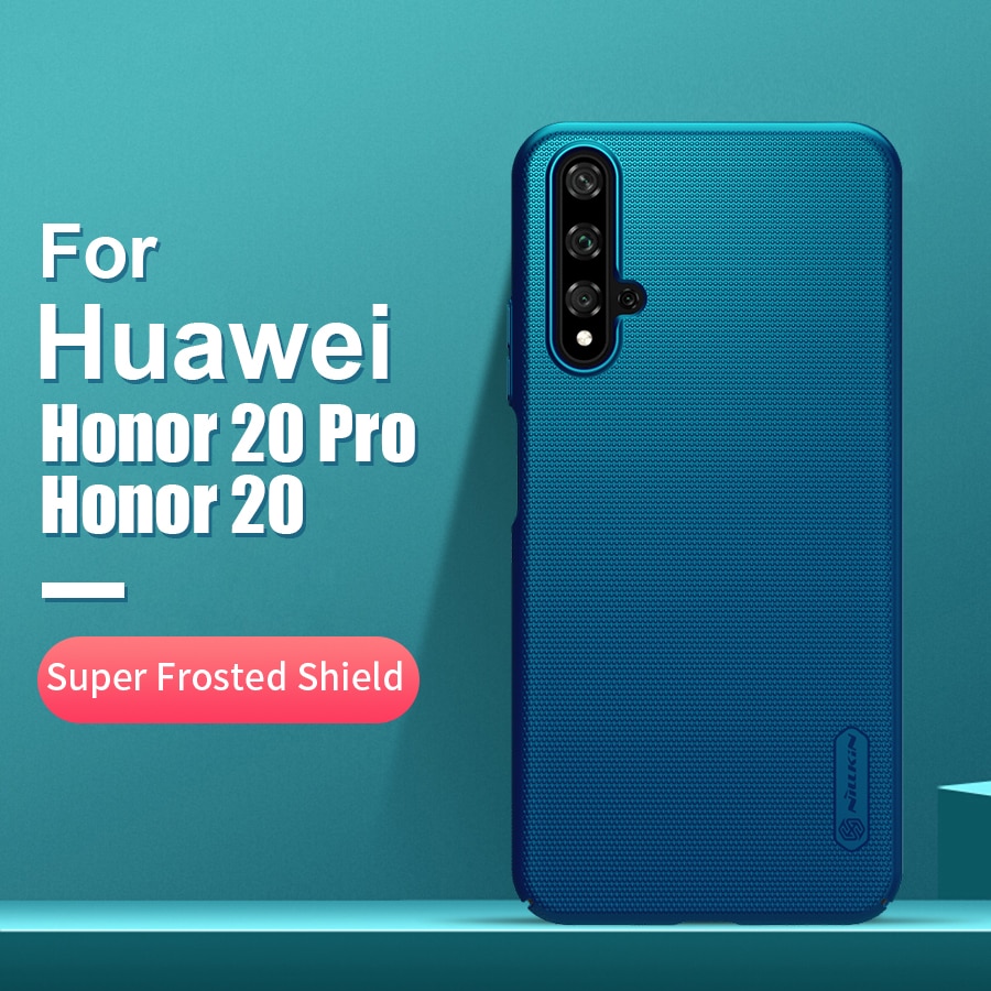 Voor Huawei Honor 20 Case Cover 6.26 ''Nillkin Frosted Pc Matte Hard Cover Telefoon Houder Voor Huawei Honor 20 pro Cover