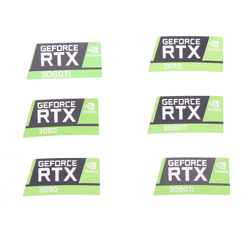 RTX 3090TI 3080TI 3070 3060 desktop sticker laptop graphics card label Laptop Desktop Label