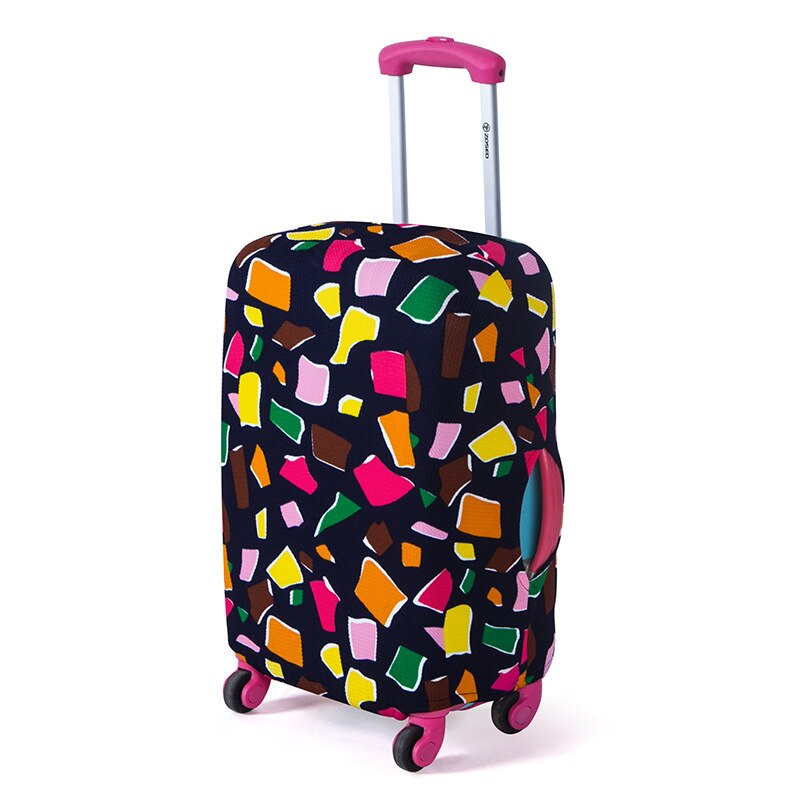 CelleCool High Qualit Luggage Cover Travel elasticity Dust cover Travel Luggage Protective Suitcase cover Trolley case: Mosaic polygon / XL   26-28