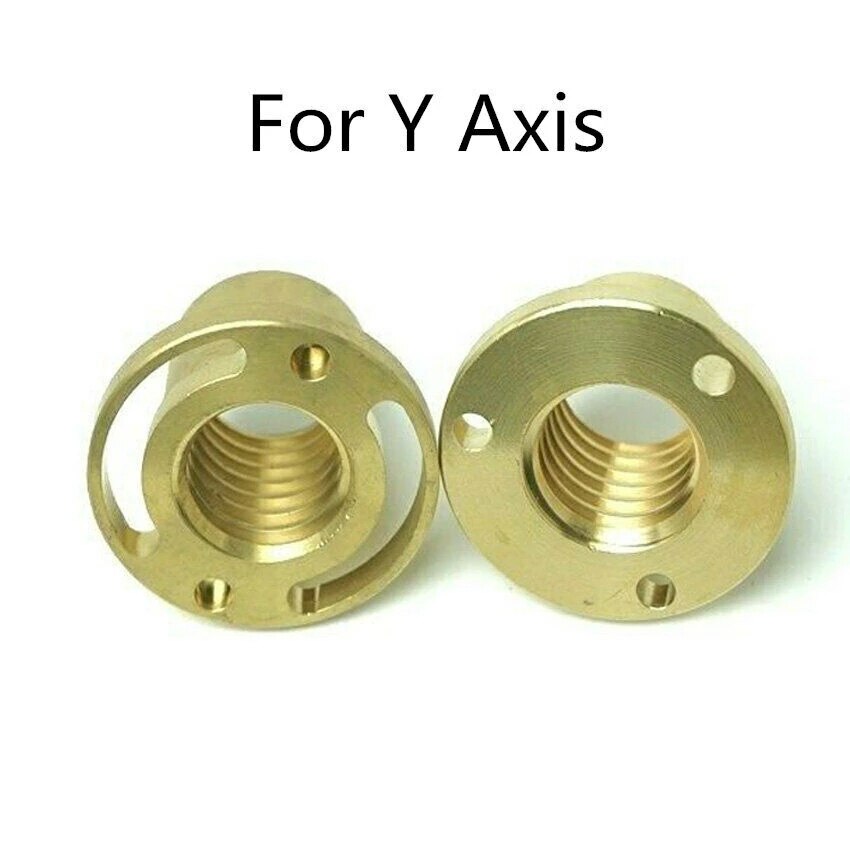 2pc Milling Machine Y Axis Screw Copper Nut Sleeve Vertical Mill Tool Bridgeport CNC Milling Machine Lathe Machine: Default Title