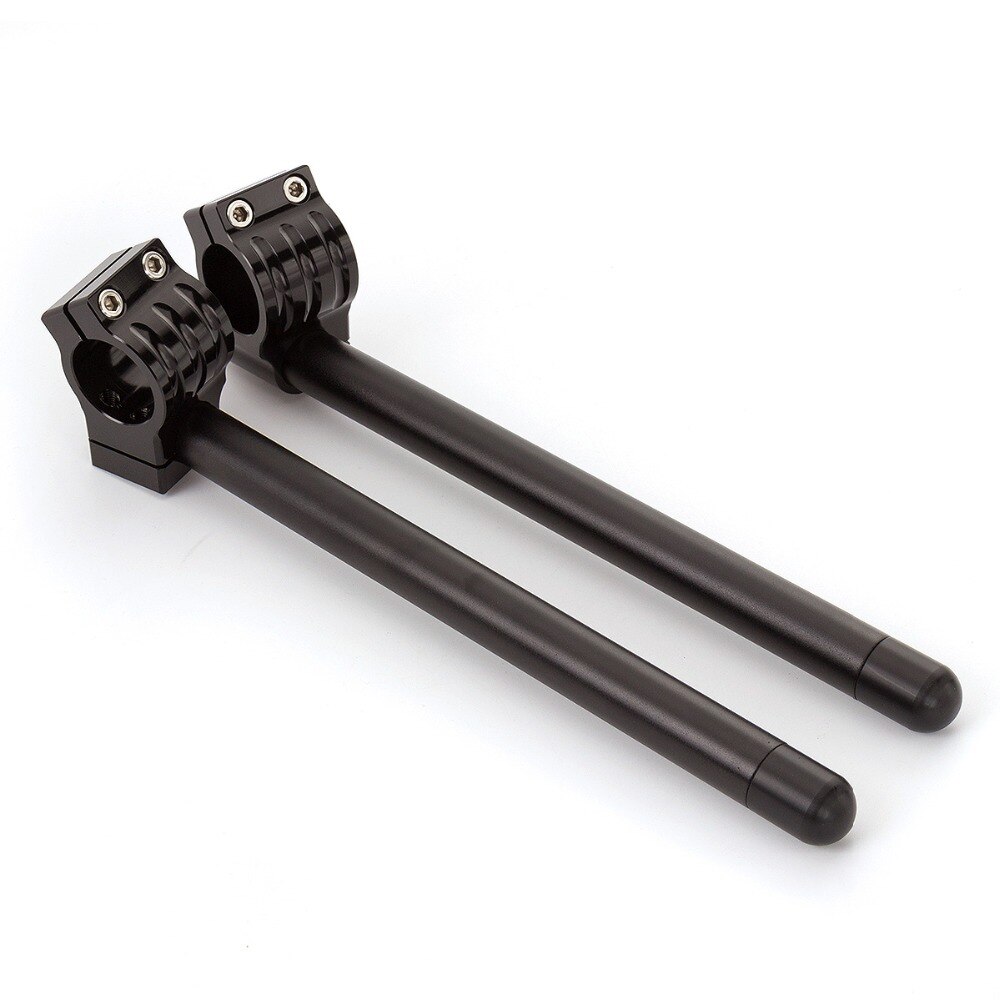 7/8'' 22mm Black Universal Motorcycle Riser Clip On ClipOns Handlebars Handle Bar Regular 30/32/33/35/36/37/38/40/41/45mm