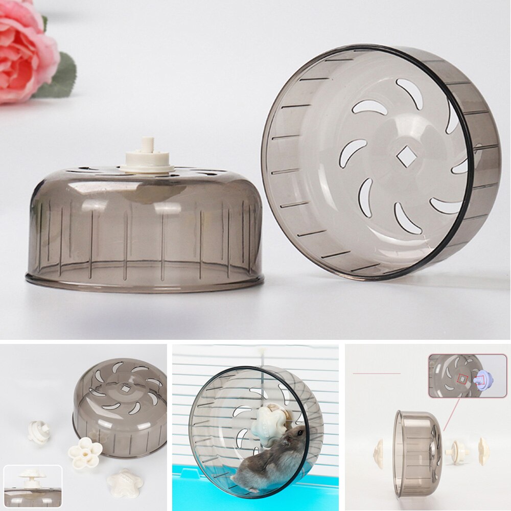 Hamster Wheel Non-Slip Silent Jogging Wheel Toy For Small Pet Sturdy Durable Safe Running Hamster Cage Supplies Exercise Toy