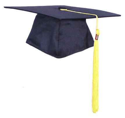 Gorro de graduación mate con borla ajustable para adulto, Unisex, para fotografía, escuela secundaria, universidad, color negro,: YELLOW