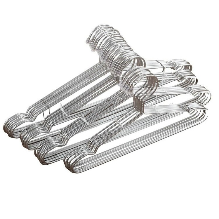 Hangerlink Super Strong Stainless Steel Metal Wire Hangers Clothes Hangers, Coat Hanger, Suit Hanger(20 Hangers /Lot)