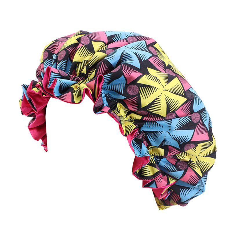 Gorro de satén ajustable para niños, gorros de noche de flores de seda suave para pelo Natural, para adolescentes, niños pequeños y bebés, Reversible
