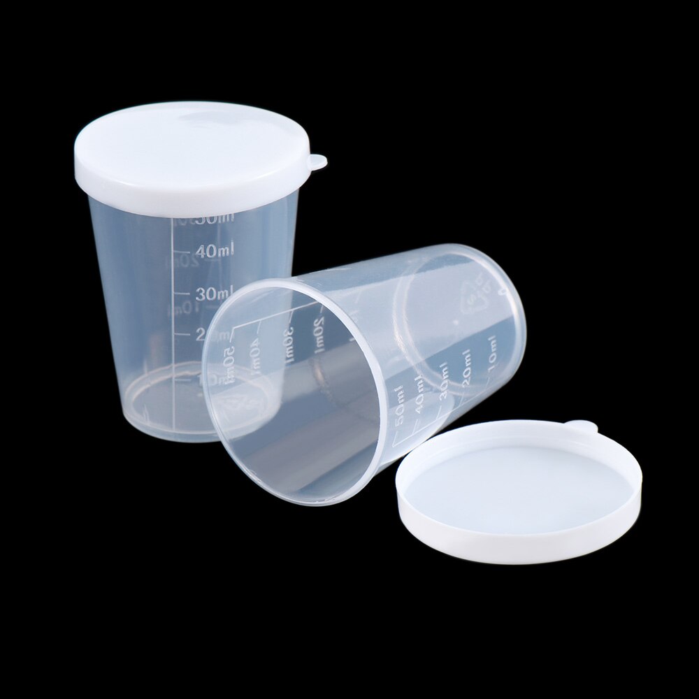 10Pcs 50ml Plastic Transparent Measuring Cups Labo... – Vicedeal