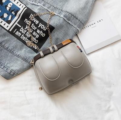 Oogverblindende en leuke jeans dames leren portemonnees en handtassen crossbody tas dames schoudertas clutch tas kettingtas: Grijs