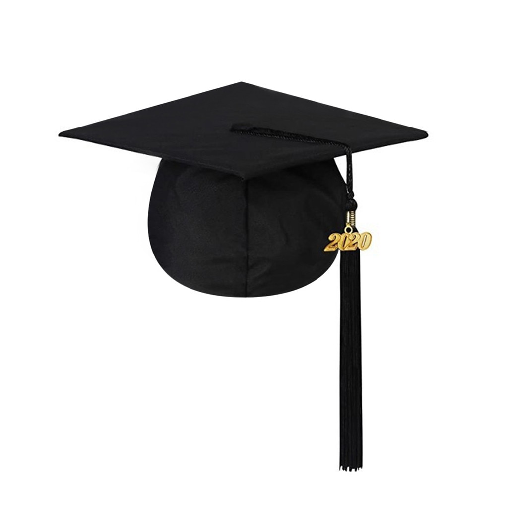 Gorro de graduación para estudiantes y adultos, gorra mate con borla ajustable, gorros de fotografía para estudiantes, gorro de ceremonia de graduación: Default Title