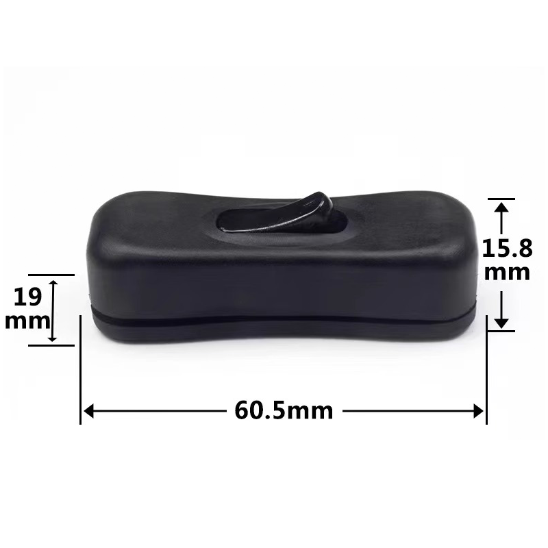 5/20/100Stck Druckknopf Online-Schalter 304 weiß schwarz transparent 250 v125v 2a halbe Wippe ein aus LED-Stromkabel Lichtsc Halfter
