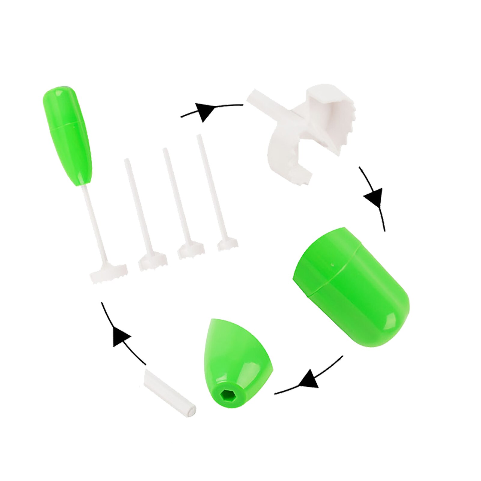 4pcs/set Vegetable Fruit Digging Potato Kichen Tool Veggie Drill Pear Home Hollowing Core Remover Cucumber Multi Purpose Manual