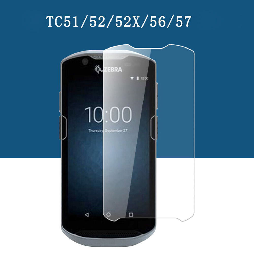 Schutzhülle aus robustem gummi für zebra  tn28 tn15 tc51 tc52 tc52x tc56 tc57 tc21 tc26 displayschutzfolie aus gehärtetem glas: Braun