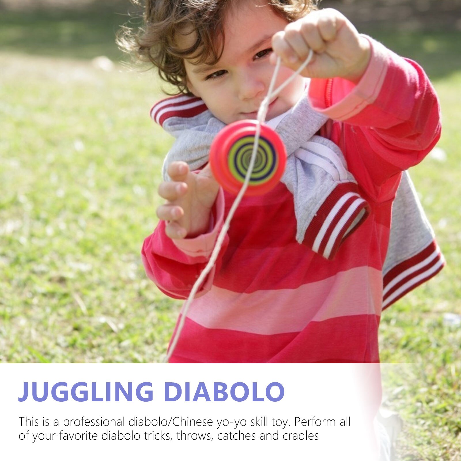 Diablo Jonglier-Set Für Kinder - Lila Mit Stäben & Netzbeutel