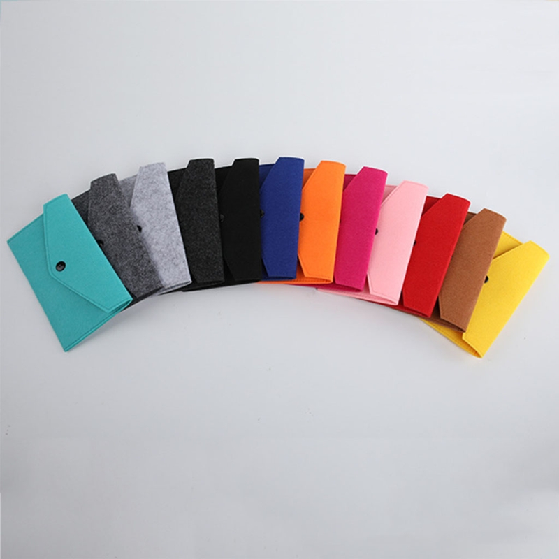 Felt Coin Purse Wallet Bag Change for Key Card Holder Credit Card Holde