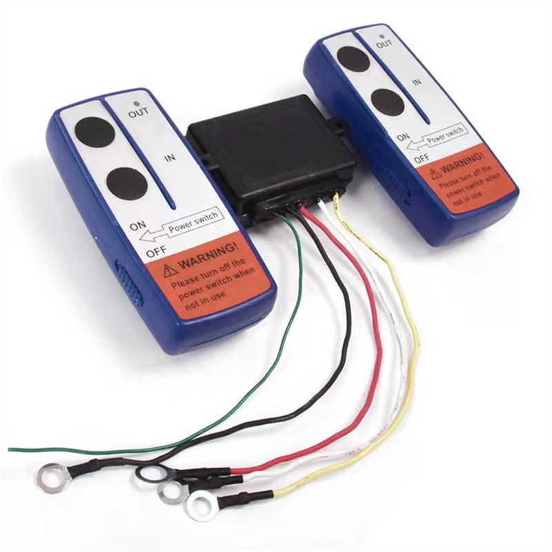 2.4G Dual wireless remote control Switch Set Easy to Install Durable Winch Remote Control Spare Parts for Truck Vehicle UTV ATV: camel