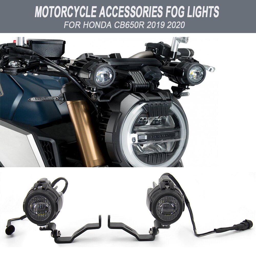 CB 650R CB650 R Motorcycle Accessories Fog Lights Bracket FOR Honda CB650R LED Auxiliary Fog Light Driving Lamp