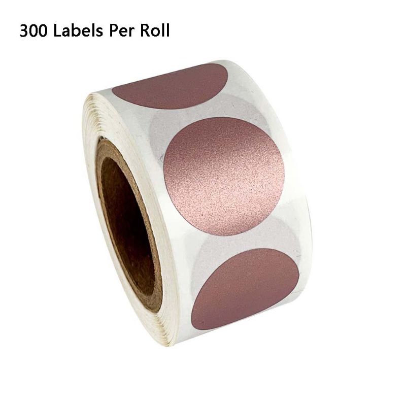 300 st/rulle runda klistermärken frimärke kuvert kort paket scrapbooking brevpapper  k4ua: Rgd
