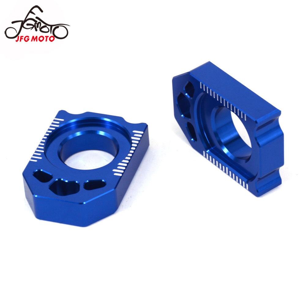 Motorcycle CNC Rear Chain Adjuster Axle Block For YAMAHA YZ125 YZ250 YZ250F YZ450F YZ250X YZ250FX WR250F WR450F WR250R WR250X YZ