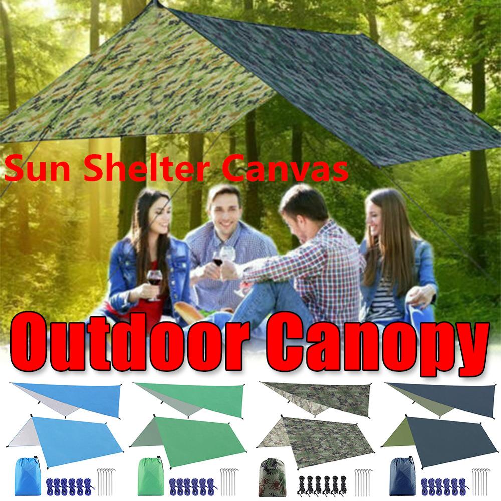 Waterproof Sun Shelter Ultralight Sunshade Canvas Canopy Cover Outdoor Canopy Garden Anti UV Awnings Beach Tent canopy