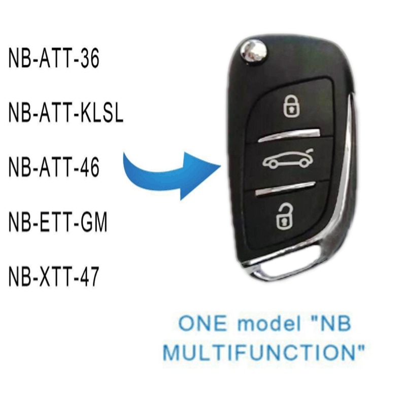 KD Remote Een Model NB Multifunctionele 3 Knoppen Afstandsbediening Sleutel NB-ATT-36, NB-ATT-KLSL, NB-ATT-46, NB-STT-GM, NB-XTT-47 Voor KD 900