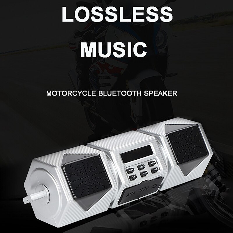Waterproof Motorcycle Stereo Speakers Audio System Bluetooth Amplifier Radio USB FM Radio MP3 Player