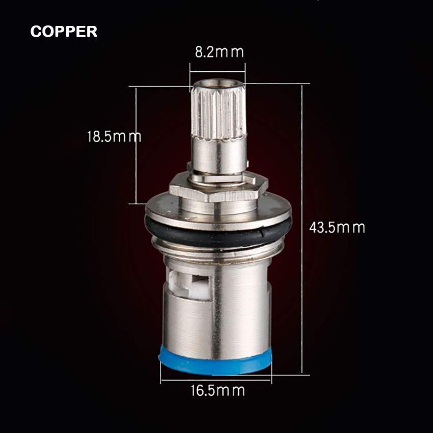 Cartucho de lavabo de acero inoxidable/Cobre, accesorios para grifos de agua, cartuchos de válvula mezcladora de Grifo de Agua Fría y para Baño: copper