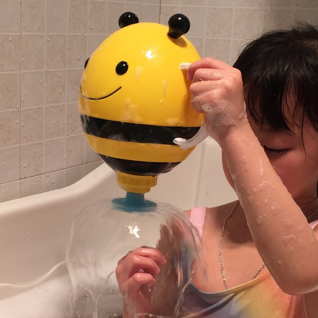 Baby badelegetøj bi badekar pumpe vand spray legetøj med let at gribe handler