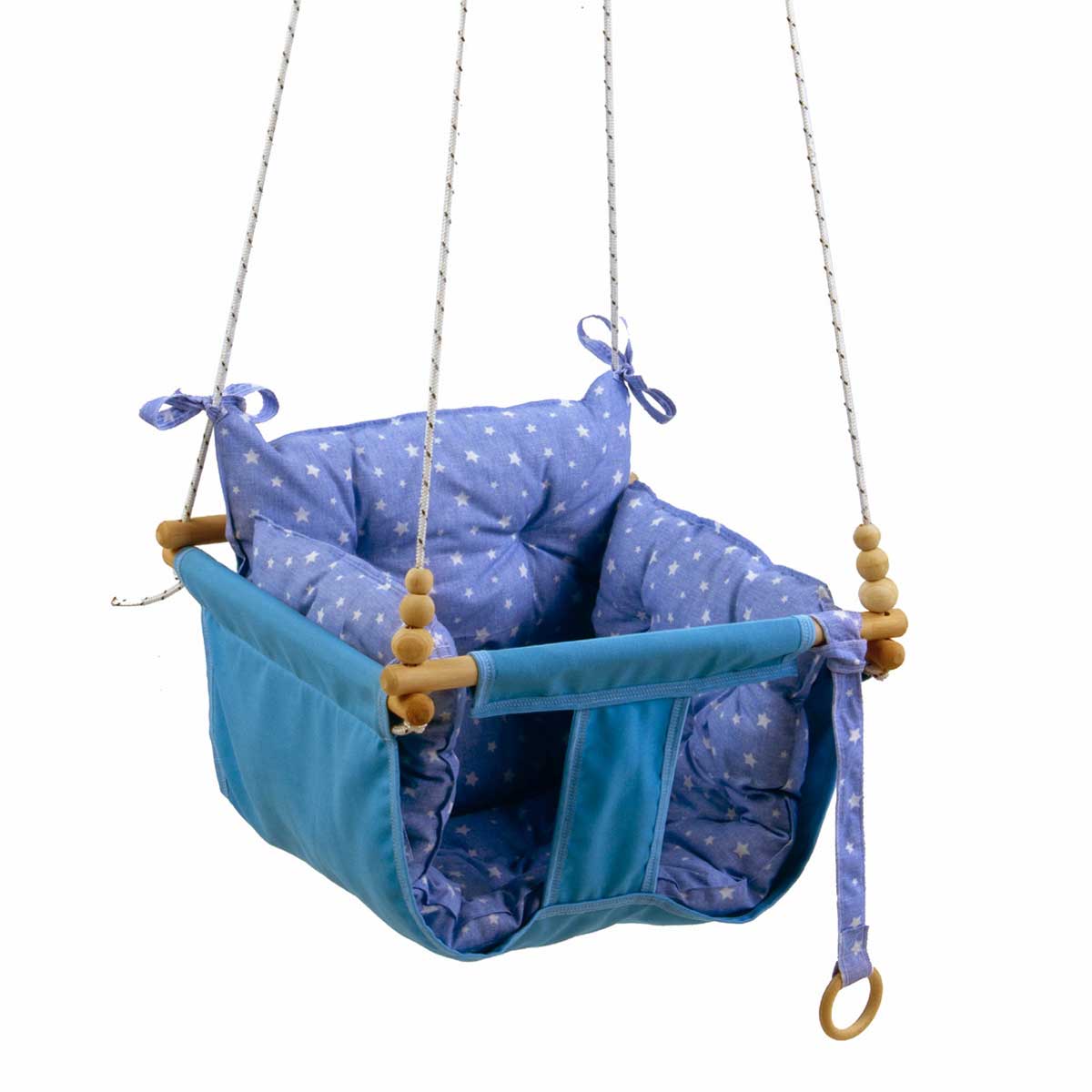 Baby Swing Spelen Activiteit Kinderen Hangmat Plezier Opknoping Jongens Meisjes Baby &#39;S Kinderen Veilig Speelgoed Schommelstoel Canvas Seat Modellen: Blue