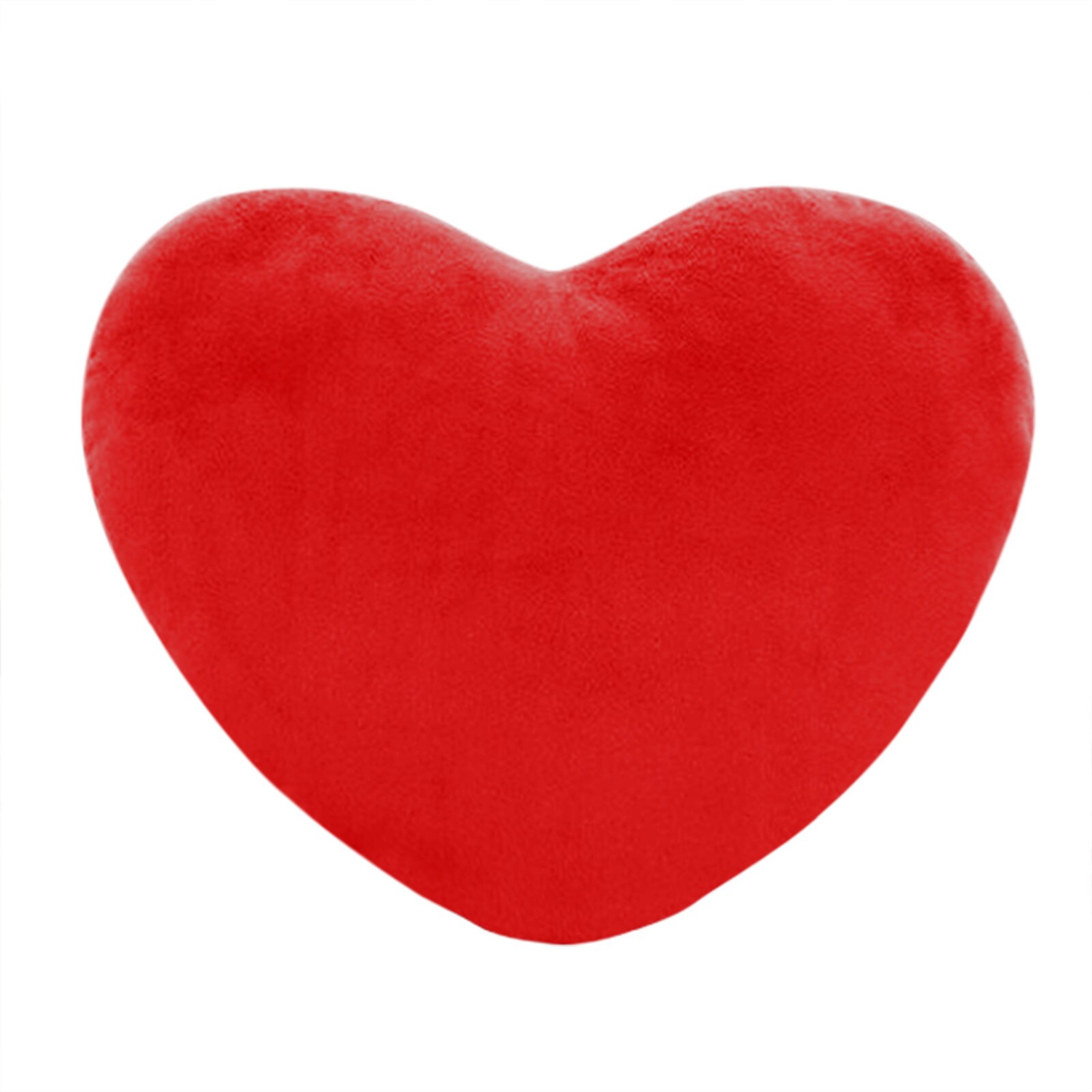Cojín de sofá de felpa suave para chica, almohada de corazón de amor, terciopelo rosa, corazón de melocotón, para enamorados, almohada de amor para boda, 40 #: Red 