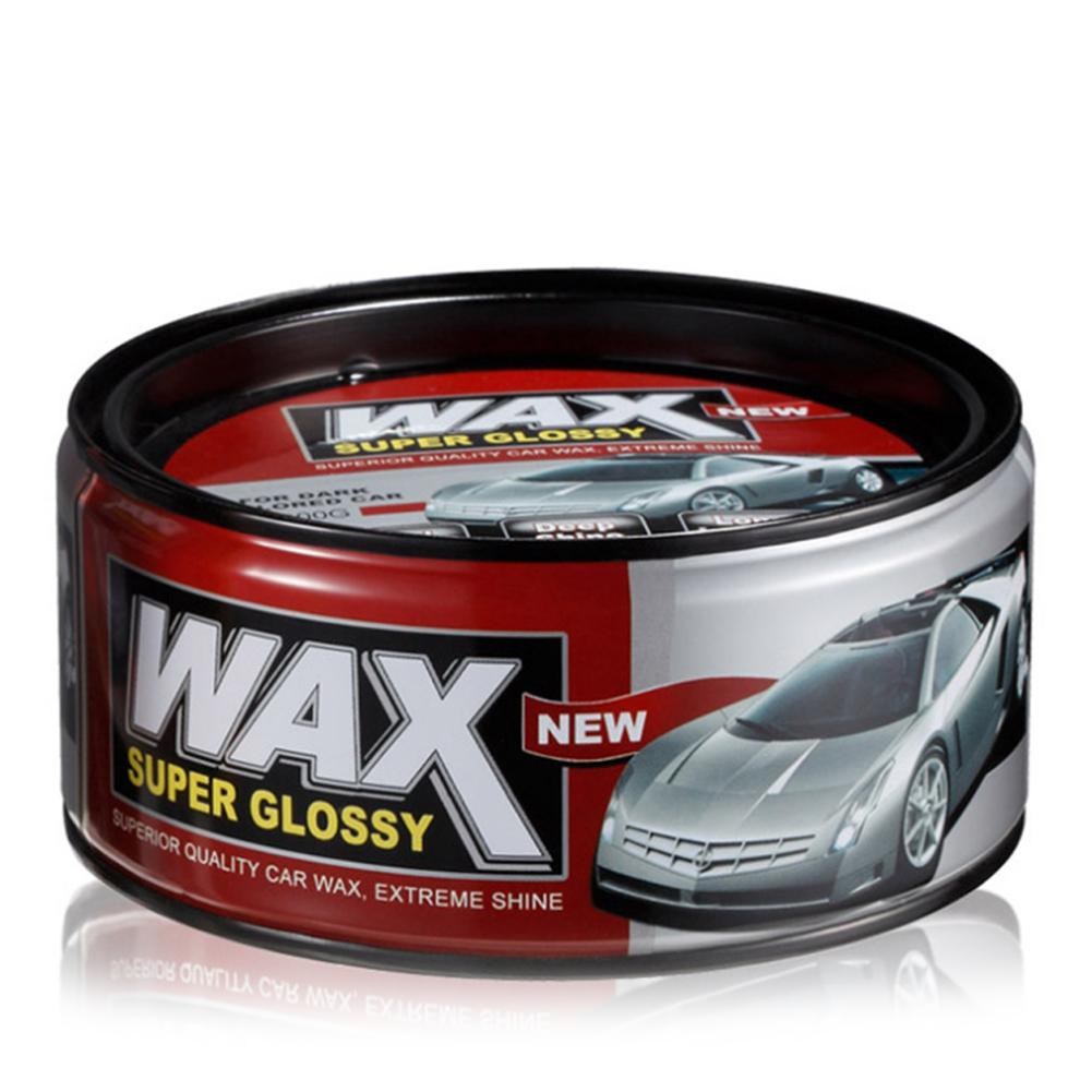 Cera dura de pulido superbrillante para coche, cera de 320 gramos, mantenimiento, excelente efecto de acristalamiento, fácil de usar, estilo