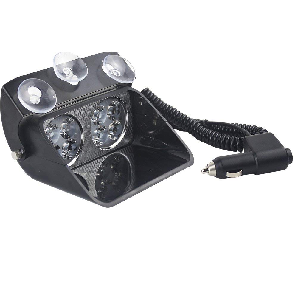 Auto Windschutzscheibe sauger strobe licht Polizei Feuerwehrmann Warnung Blitz-licht LED Notfall Blinkende Nebel lampe blinken Signal lichter