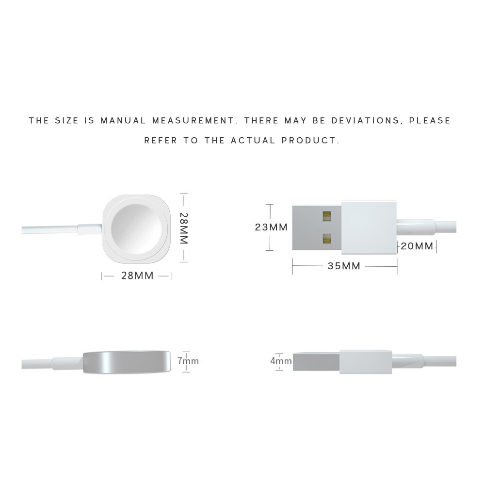 Draagbare Magnetische Snelle Oplader Compatibel Voor Apple Horloge 6 5 4 Se 3 2 Smart Iwatch Draadloze Opladen Usb Charger accessoires