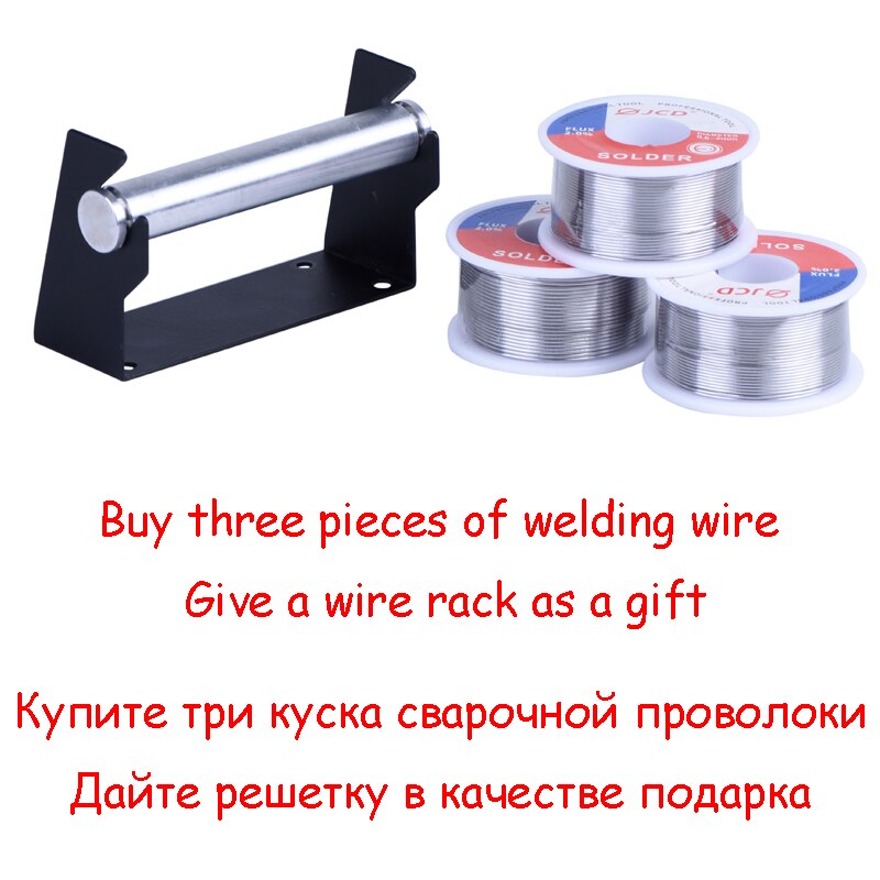 Jcd soldeerdraad 100g sn63/pb37 tin loodlegering soldeerdraad met hars kern voor elektrisch solderen doe-het-zelf werk draadrek