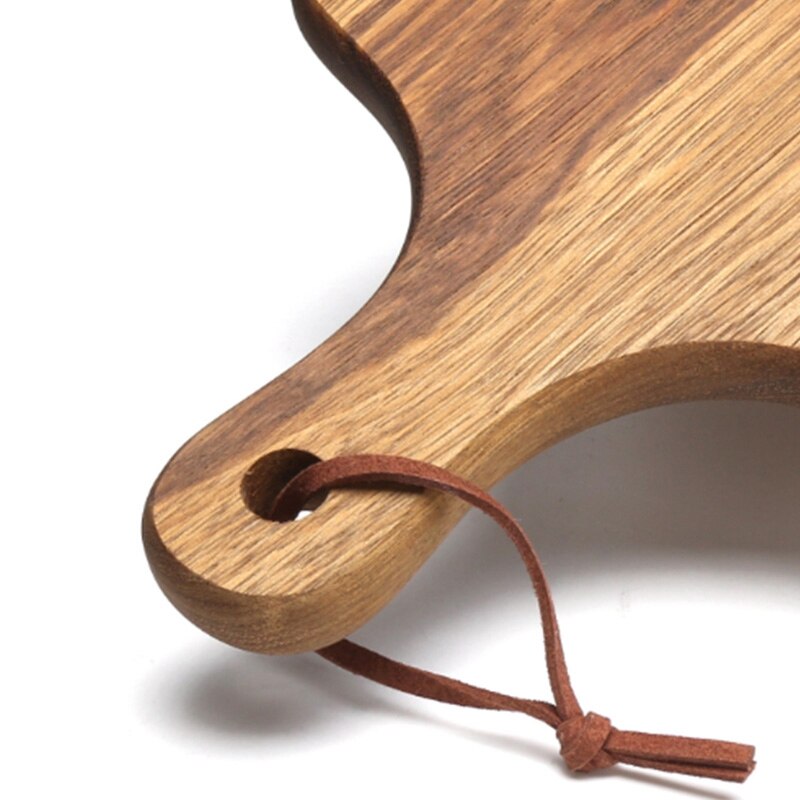 Zebrano japanse stijl houten broodplank met gegroefd scandinavisch stijl massief houten dinerbord