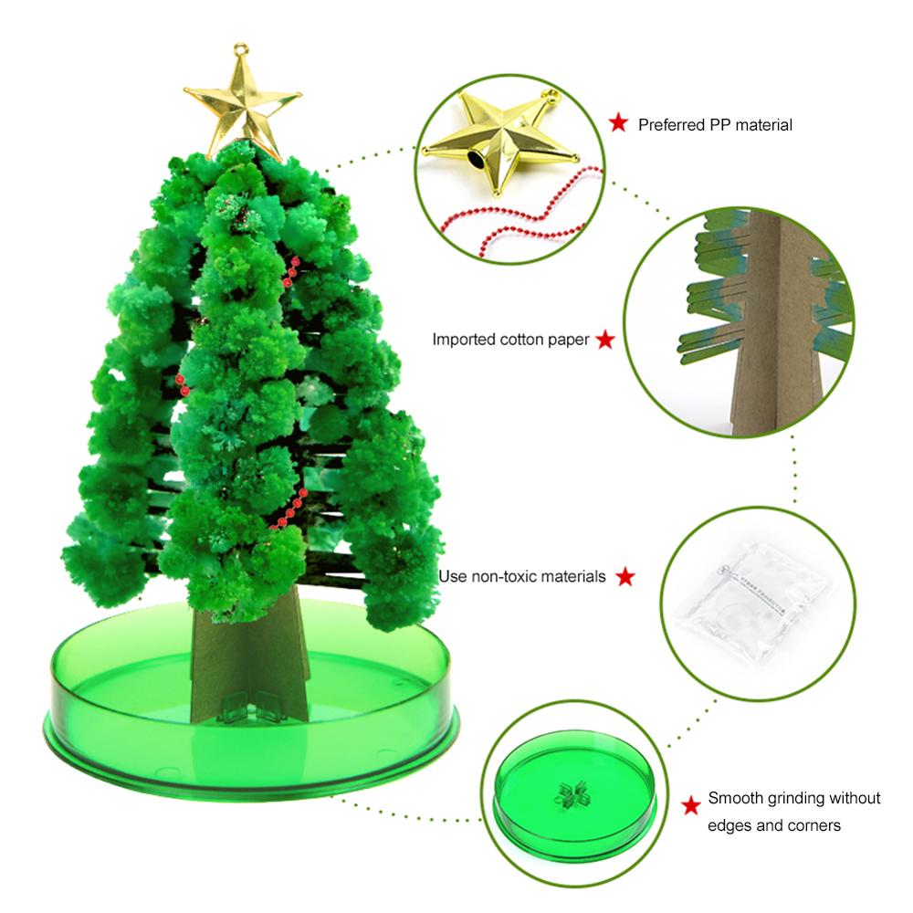 Magic Plants Growing Christmas Tree DIY Magic Growing Tree Your Own Fun Xmas Toy Novelty Christmas Tree Set Home Decoration