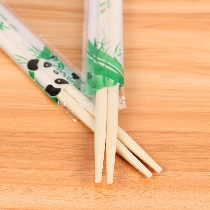 20Pairs Wegwerp Houten Eetstokjes Draagbare Chinese Bamboe Gewikkeld Chop Sticks Japanse Restaurant Servies Keuken Gadgets