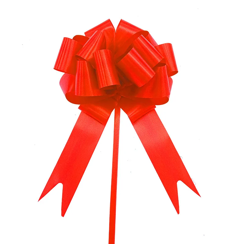 30 stuks kerstslinger bloemlint bruiloft geschenkdoos verpakking lint stereoscopische bolvormige hand getrokken bloem: Rood