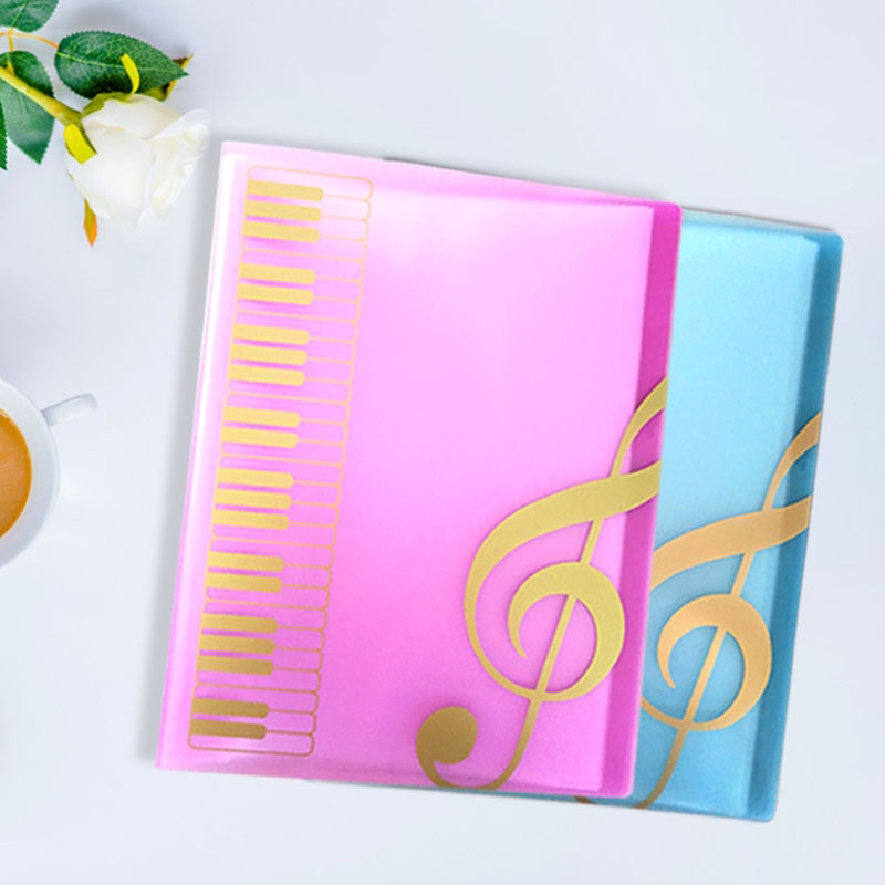 1pcs A4 Music Teaching Supplies 40 Layer Music Piano Score File Folder School Music Learning Filing Products