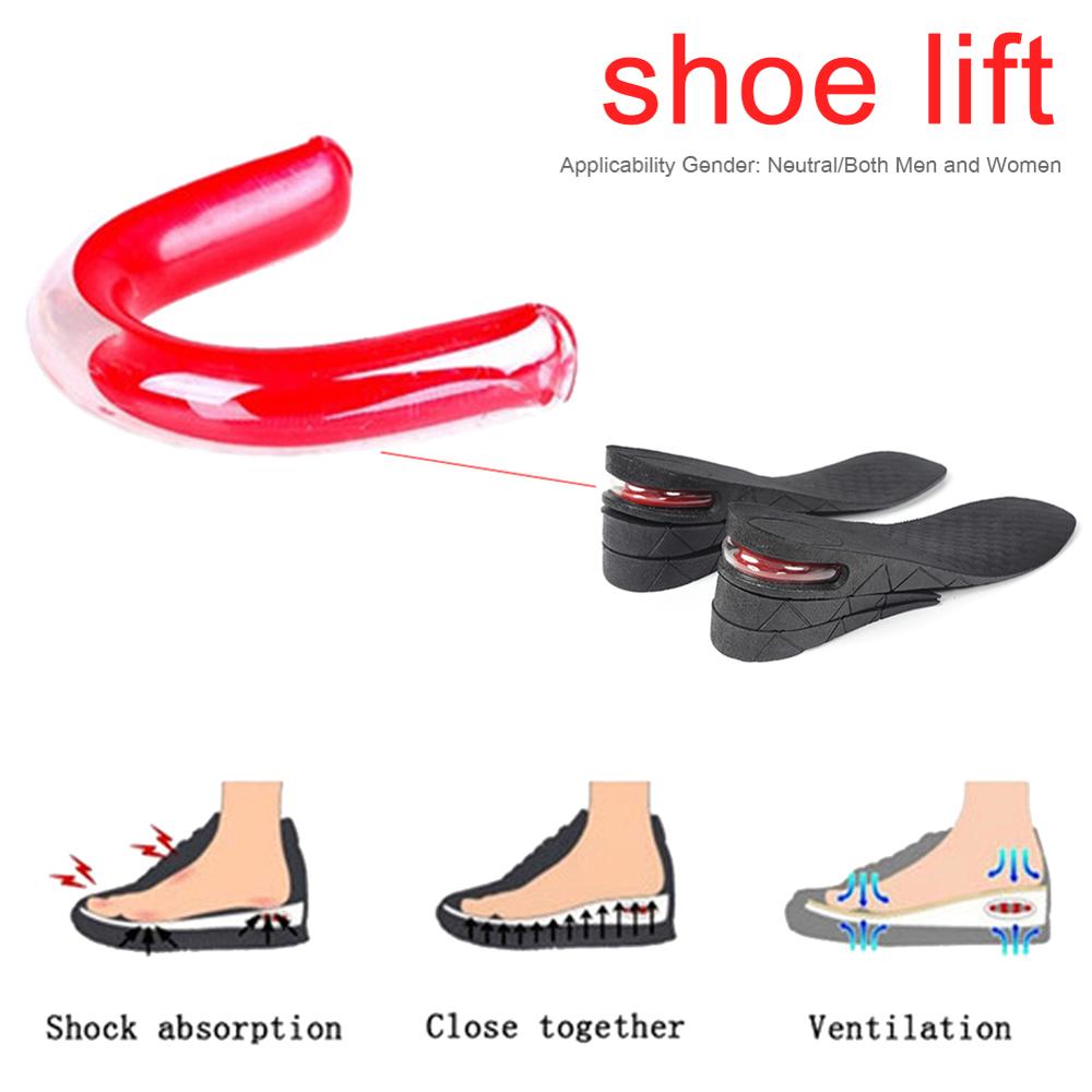 3-9cm Unisex Height Increase Insole Cushion Height Lift Adjustable Cut Shoe Heel Insert Taller Women Men Foot Pads